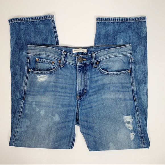 Banana Republic Denim - 3 FOR $25 BR Boyfriend Bleach Distressed Jeans